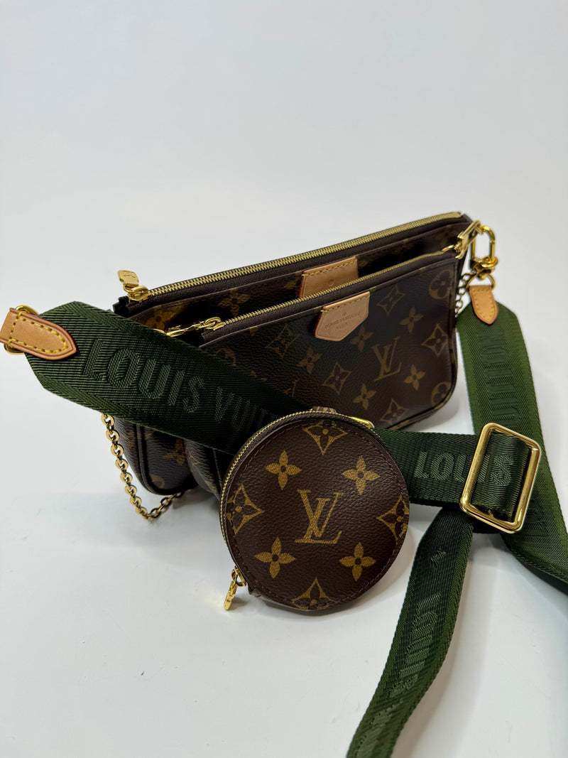 Louis Vuitton Multi Pochette Accessories With Khaki Strap