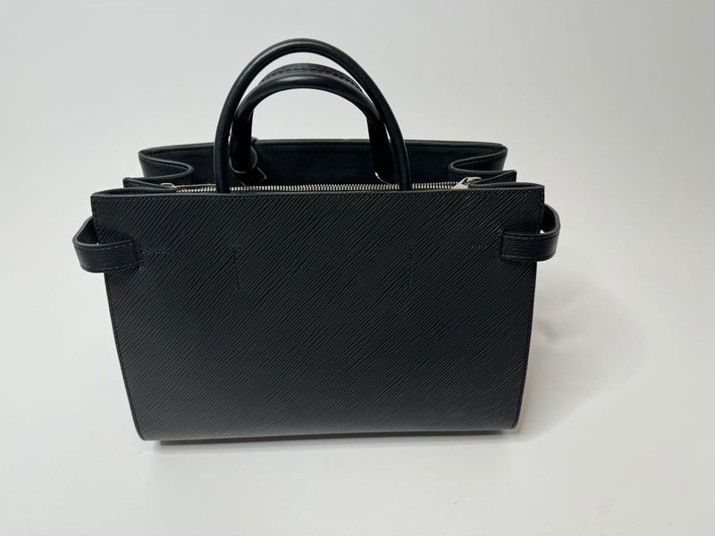 Louis Vuitton Black Epi Leather Twist Tote Bag
