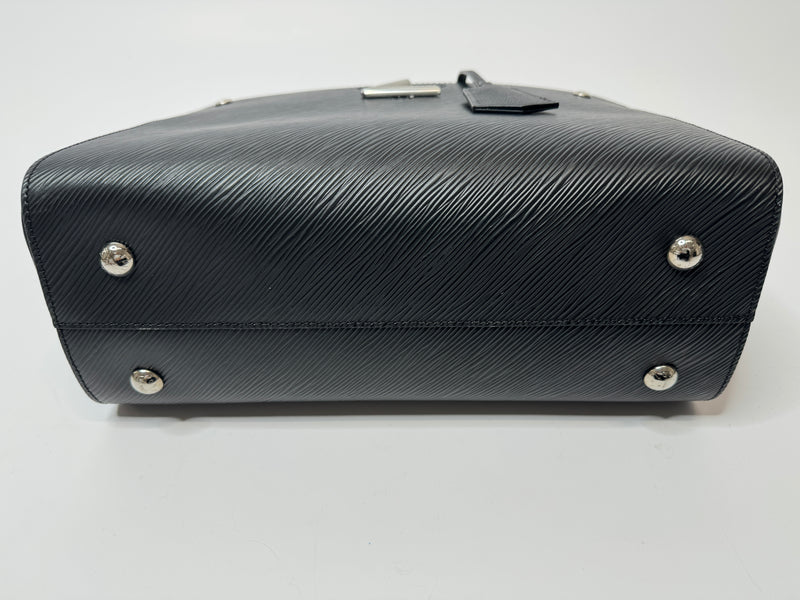 Louis Vuitton Black Epi Leather Twist Tote Bag