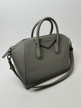 Givenchy Medium Antigona In Grained Grey Leather