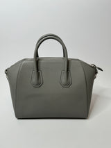 Givenchy Medium Antigona In Grained Grey Leather