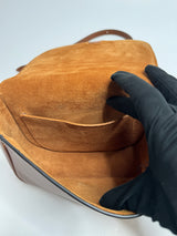 Celine Folco Cuir Triomphe Tan Leather Crossbody Bag