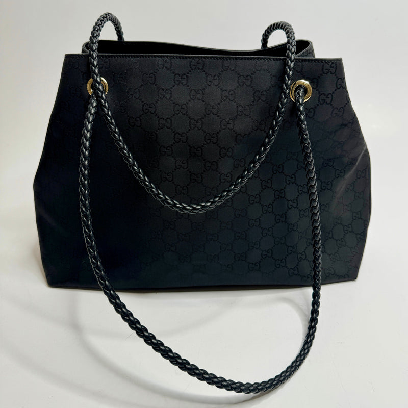Gucci Black Canvas Shoulder Bag