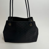 Gucci Black Canvas Shoulder Bag