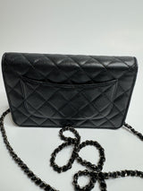 Chanel Wallet On Chain In Black Caviar Leather