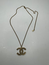 Chanel Pearl CC Pendant Necklace