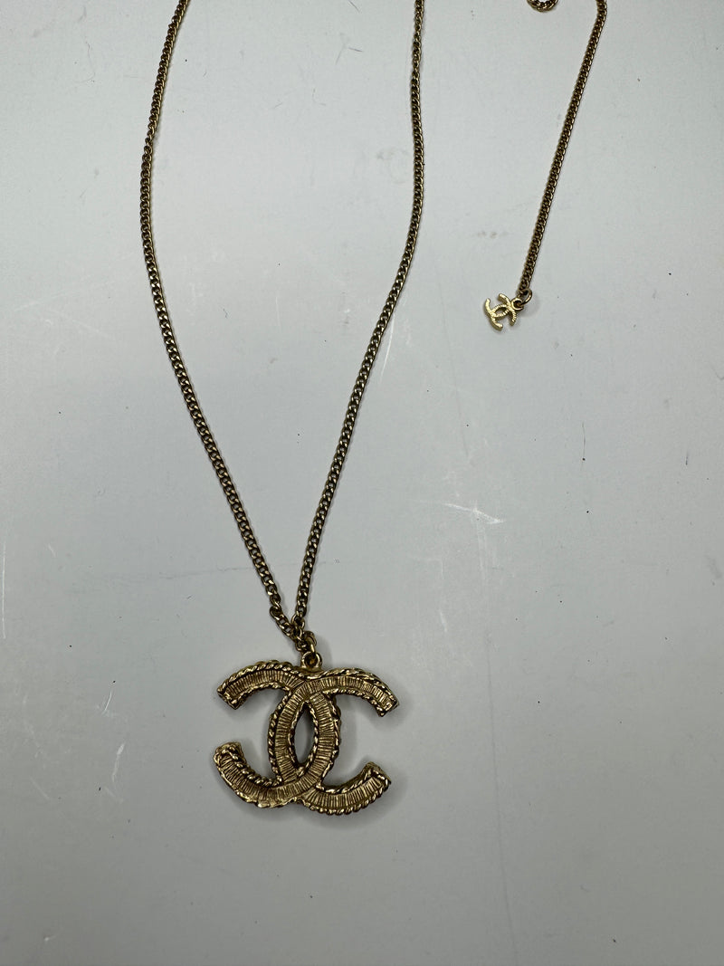 Chanel Pearl CC Pendant Necklace