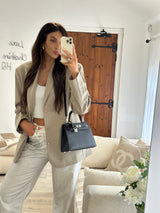 Hermès Kelly 25 In Noir Sellier Epsom With Palladium Hardware