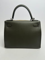 Hermès Kelly 28 II Retourne In Veau Epsom Leather With Palladium Hardware
