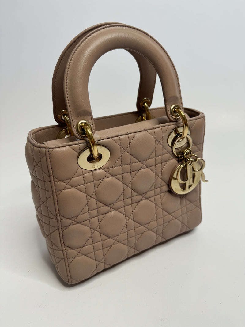 Christian Dior Small Lady Dior My ABCDIOR  In Blush Cannage