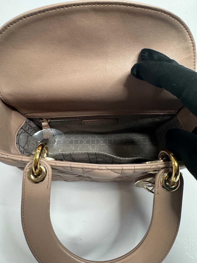 Christian Dior Small Lady Dior My ABCDIOR  In Blush Cannage