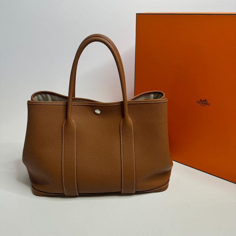 Hermès Garden Party 36 Bag In Gold