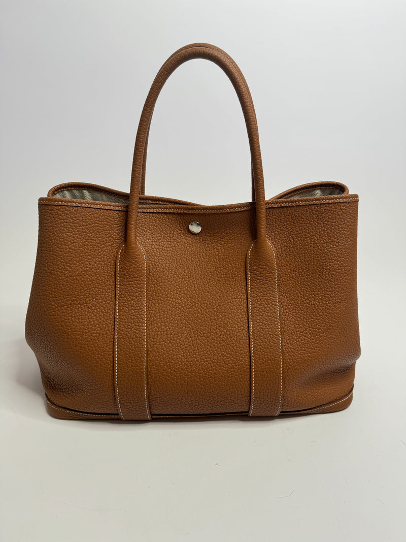 Hermès Garden Party 36 Bag In Gold