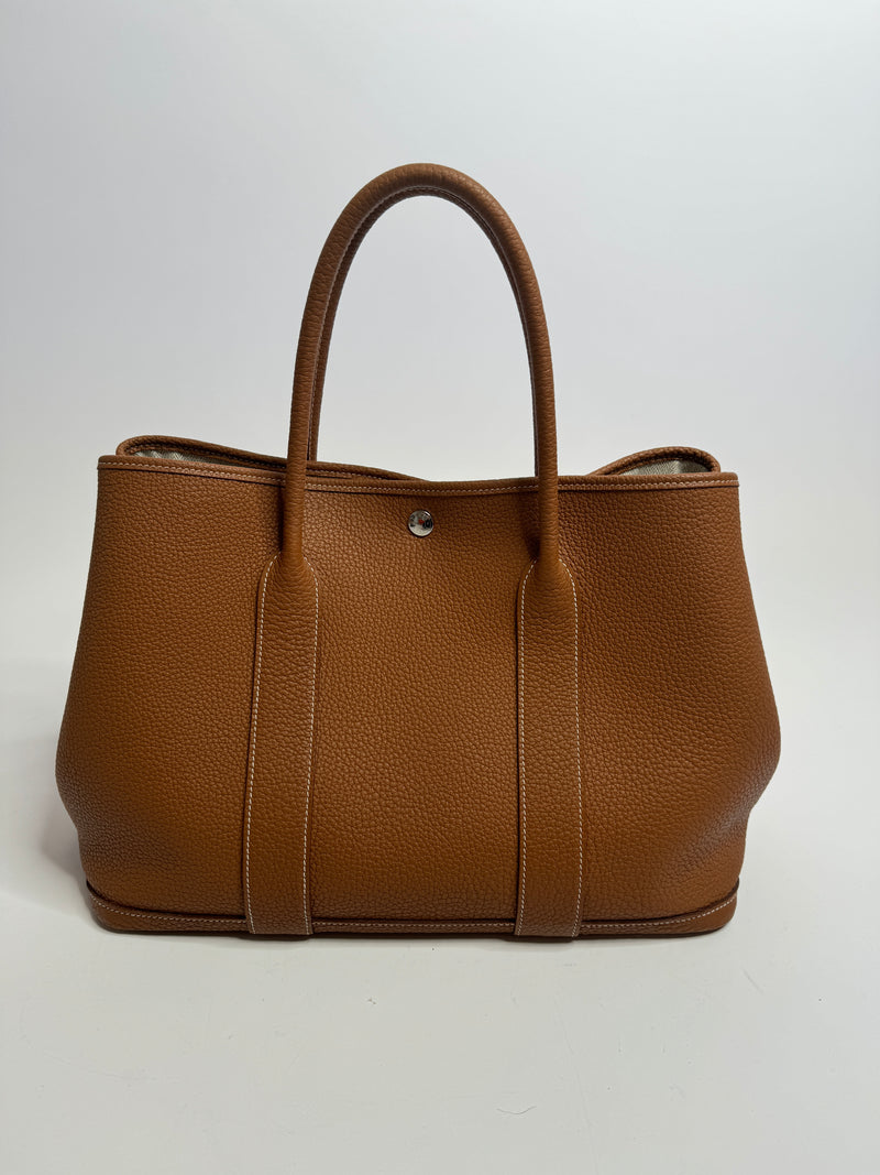 Hermès Garden Party 36 Bag In Gold