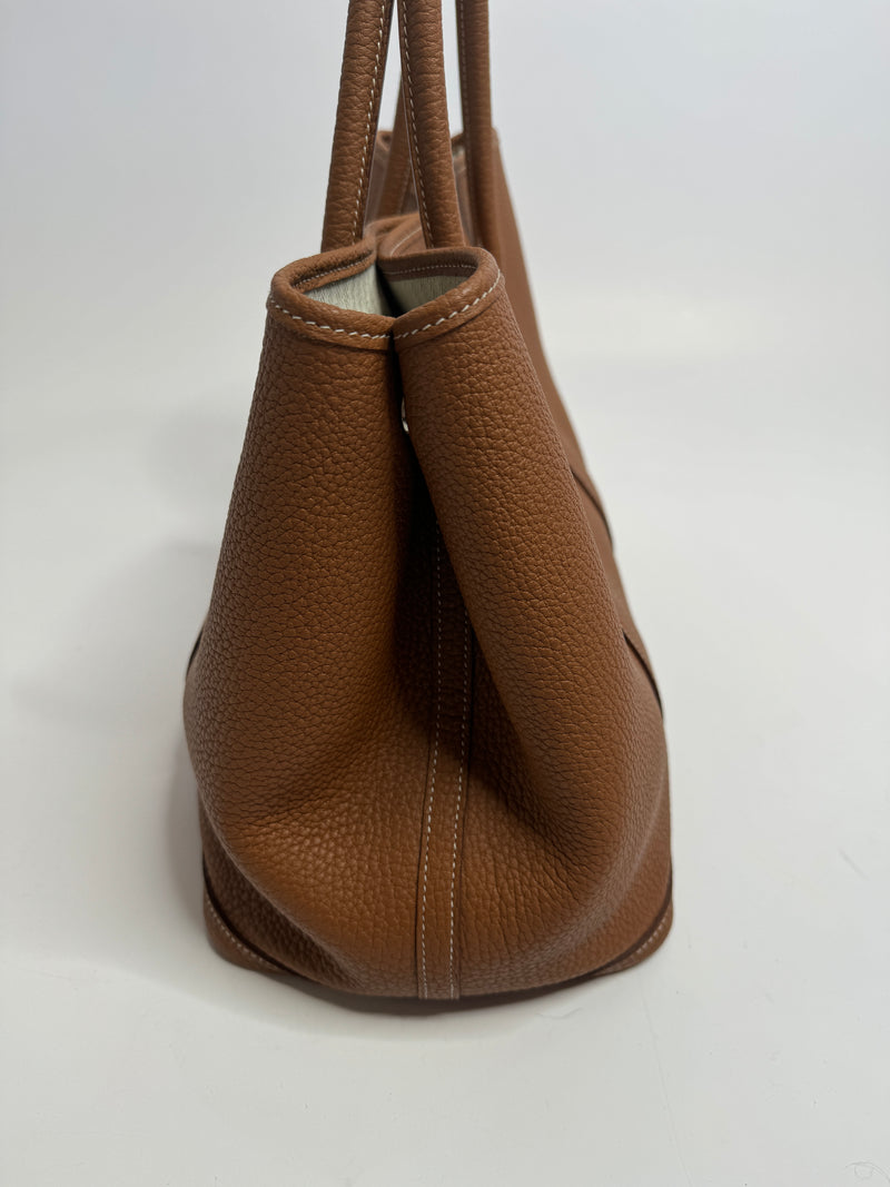 Hermès Garden Party 36 Bag In Gold