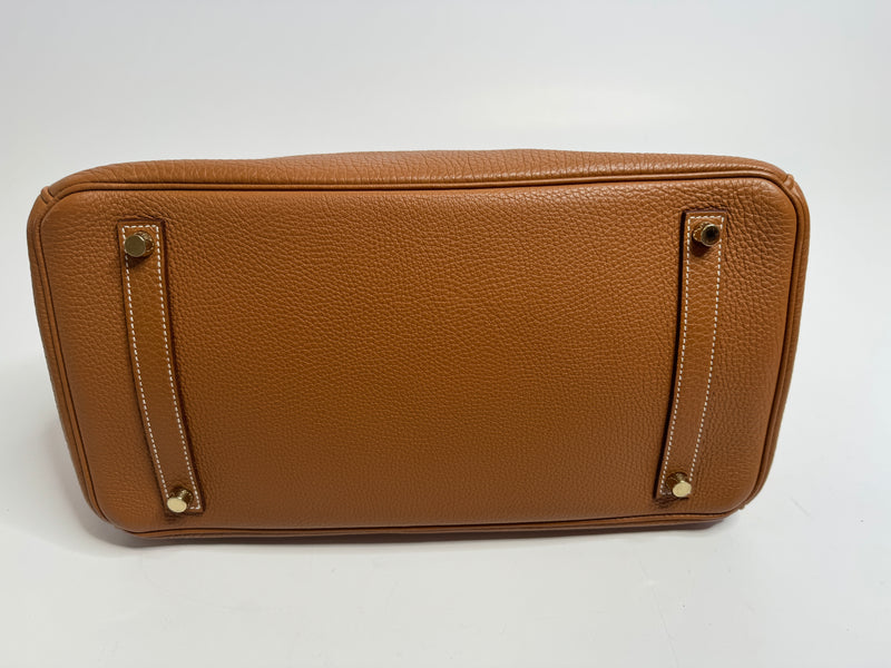 Hermès Birkin 35 In Gold Togo With Gold Hardware