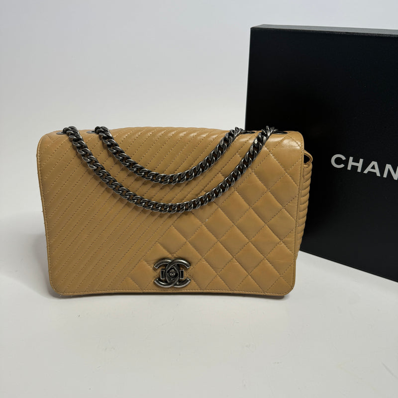 Chanel Beige Flap Bag