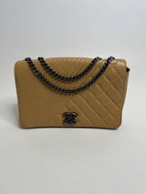 Chanel Beige Flap Bag