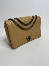 Chanel Beige Flap Bag
