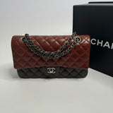 Chanel Medium Tri Colour Classic Double Flap