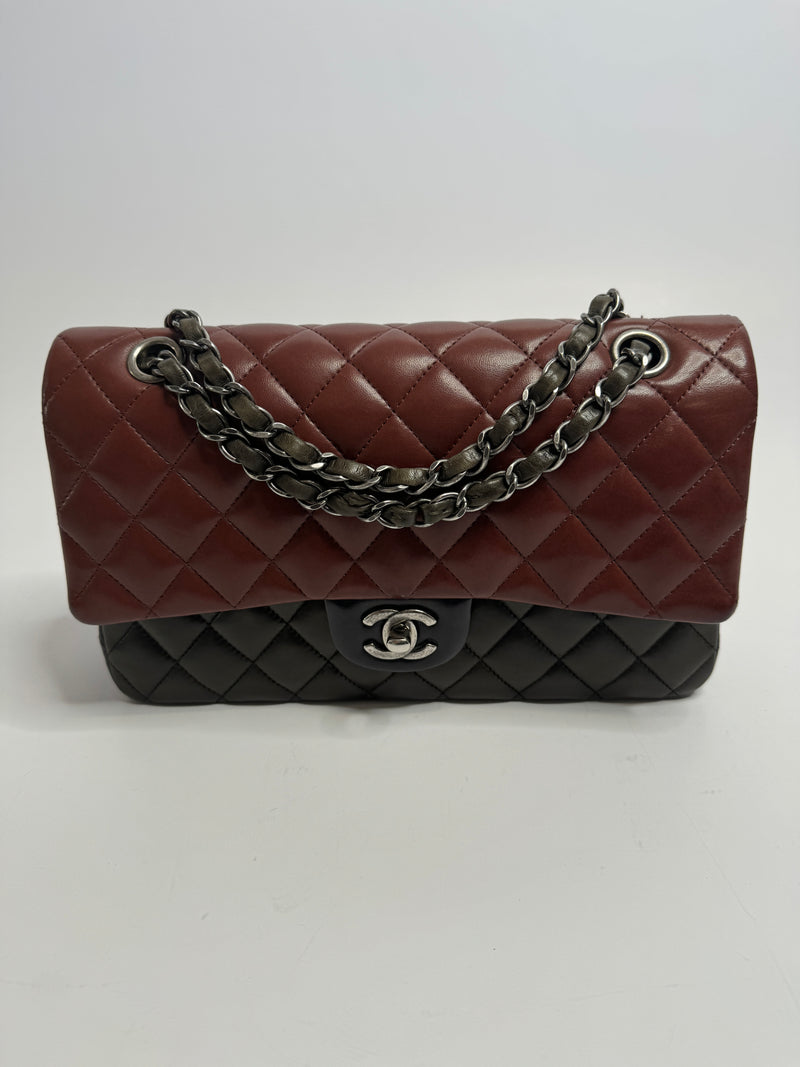 Chanel Medium Tri Colour Classic Double Flap