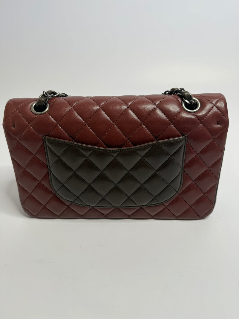 Chanel Medium Tri Colour Classic Double Flap