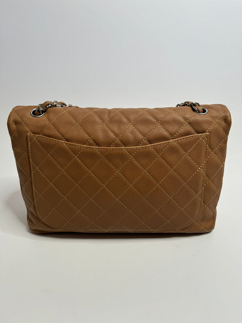 Chanel Caramel Maxi Single Flap Bag