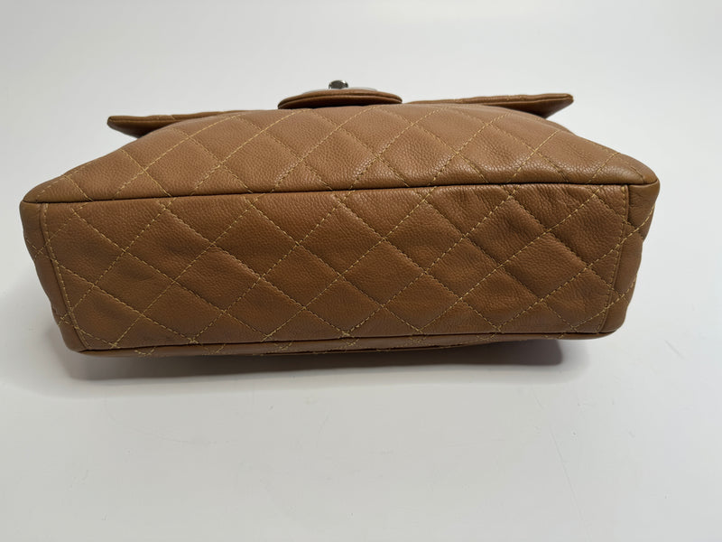 Chanel Caramel Maxi Single Flap Bag