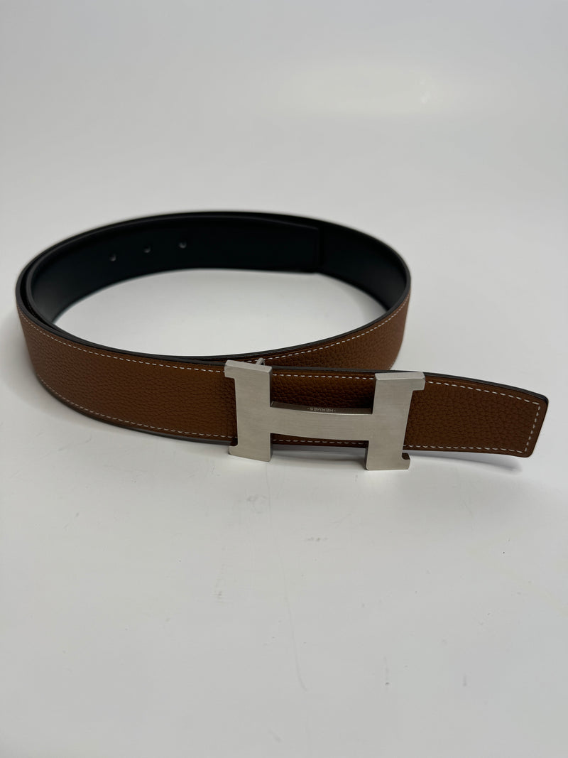 Hermès Reversible H Belt (Size 95)