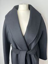 Max Mara Black Belted Cardigan (Size 42 / UK 12)