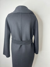 Max Mara Black Belted Cardigan (Size 42 / UK 12)