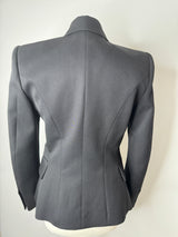 Balmain Black Double Breasted Blazer (Size FR40/ UK 10)