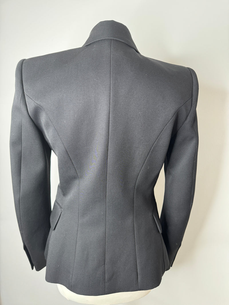 Balmain Black Double Breasted Blazer (Size FR40/ UK 10)