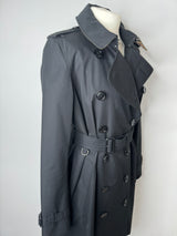 Burberry Black  Kensington Heritage Trench Coat (Size IT44 / UK 12)