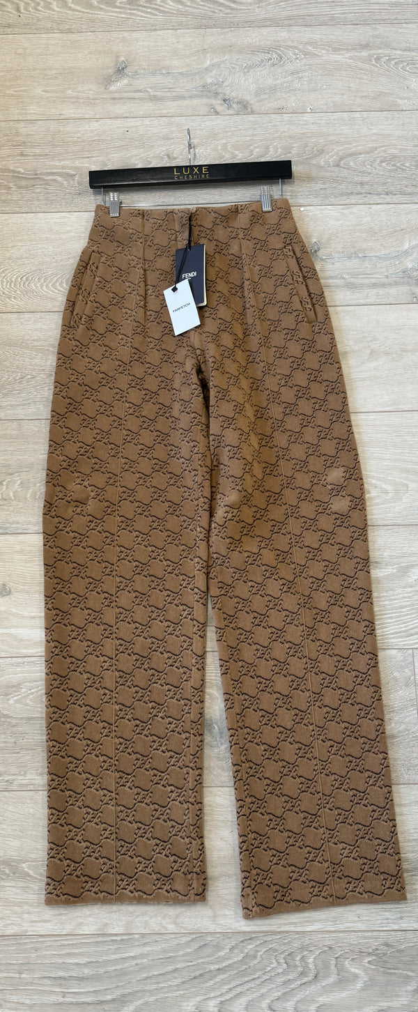 Fendi Jacquard Trousers (Size 40 / UK 10)