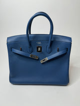 Hermès Birkin 35 In Bleu Agate Togo Leather