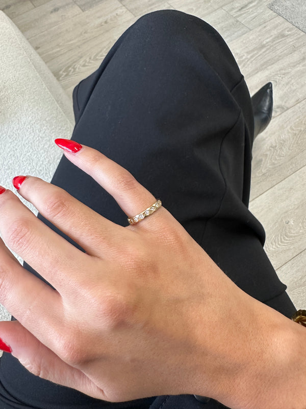 Chanel Yellow Gold Diamond Coco Crush Ring