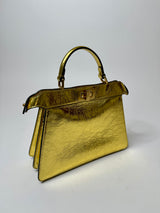 Fendi Versace Gold Peekaboo Bag