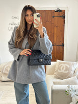 Chanel Black Caviar Leather Jumbo Classic Double Flap