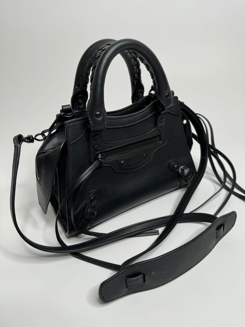 Balenciaga Black Mini Neo City Classic Bag