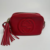 Gucci Red Soho Disco Leather Crossbody Bag