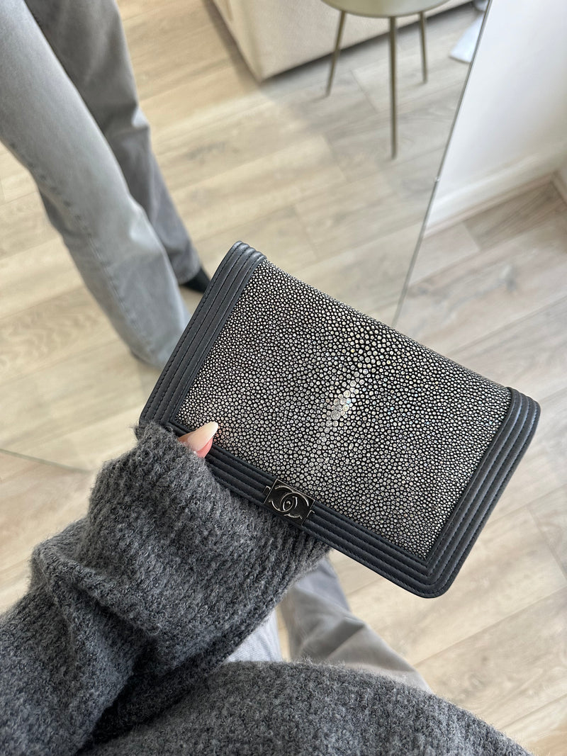 Chanel Stingray Boy Wallet On Chain