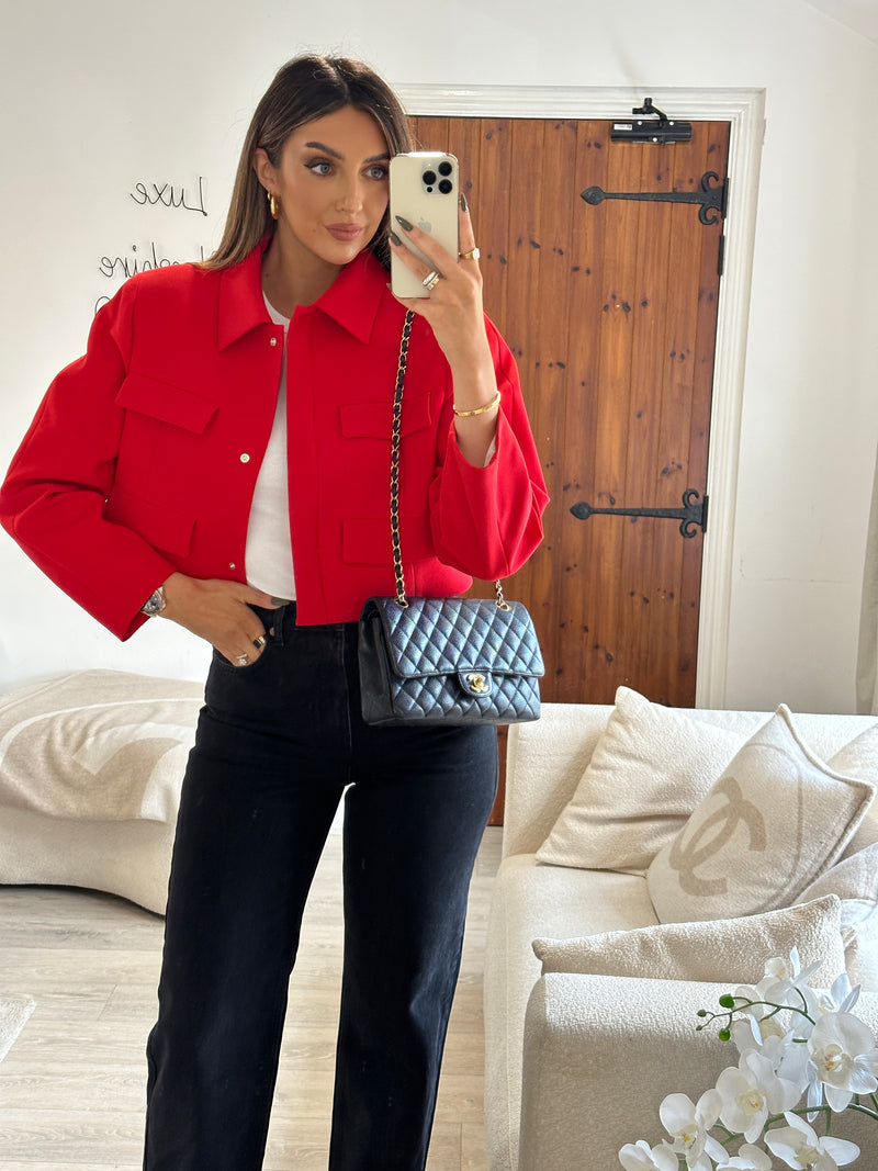 Chanel  Medium Classic Double Flap Caviar With Gold Hardware