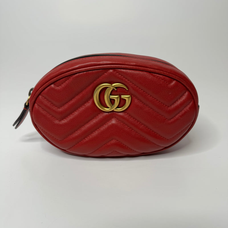 Gucci red sales waist bag