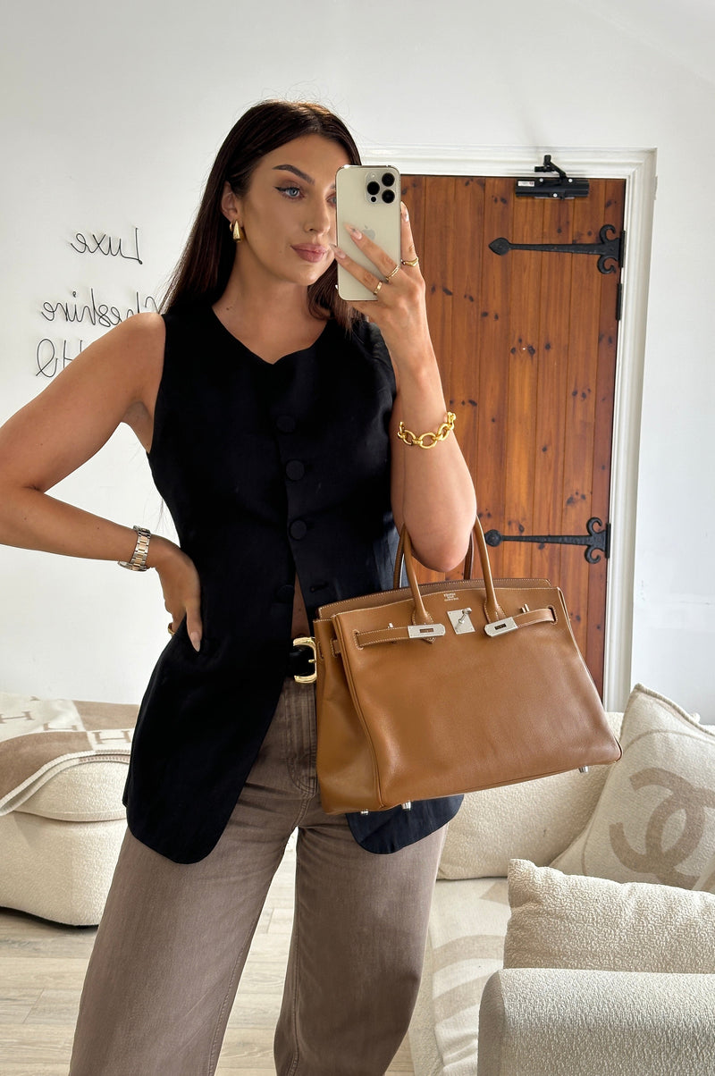 Hermès Birkin 35 In Gold Epsom Leather PHW