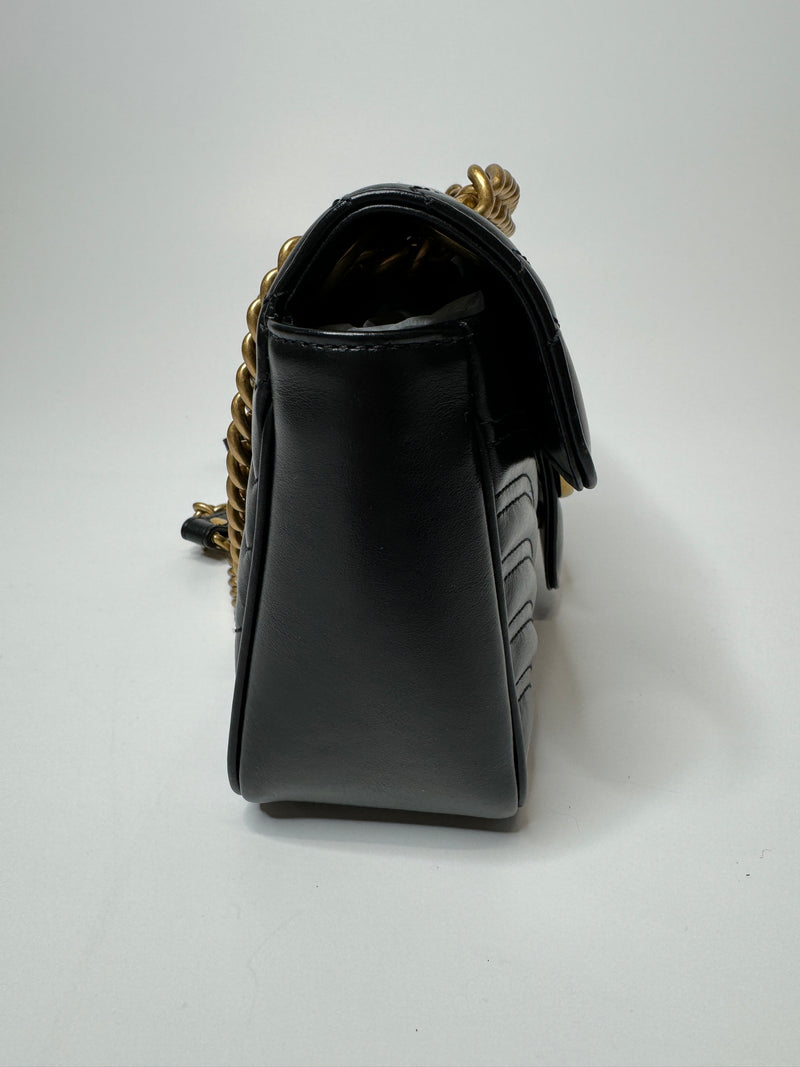 Gucci Small Black Marmont Shoulder Bag