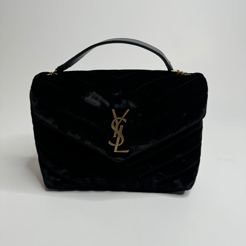 Saint Laurent Small Velvet Loulou Bag