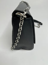 Louis Vuitton Black Epi Leather Twist MM Shoulder Bag