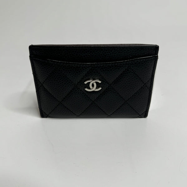 Chanel Classic Black Caviar Card Holder