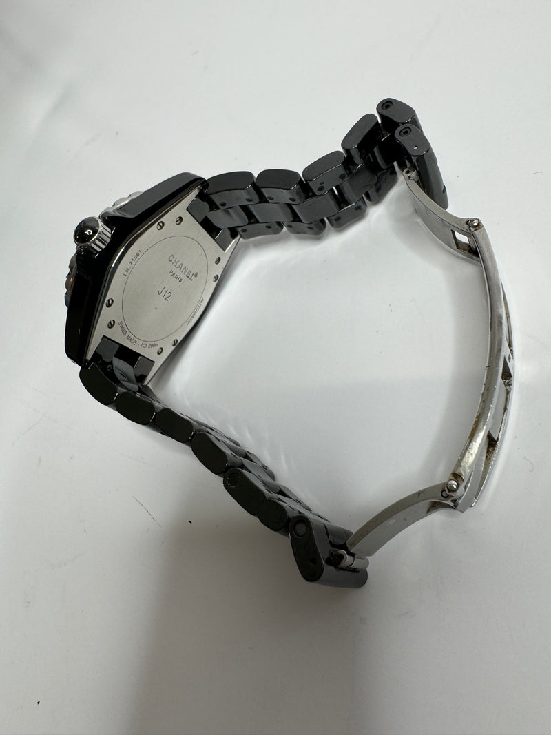 Chanel J12 38MM Black Ceramic Watch
